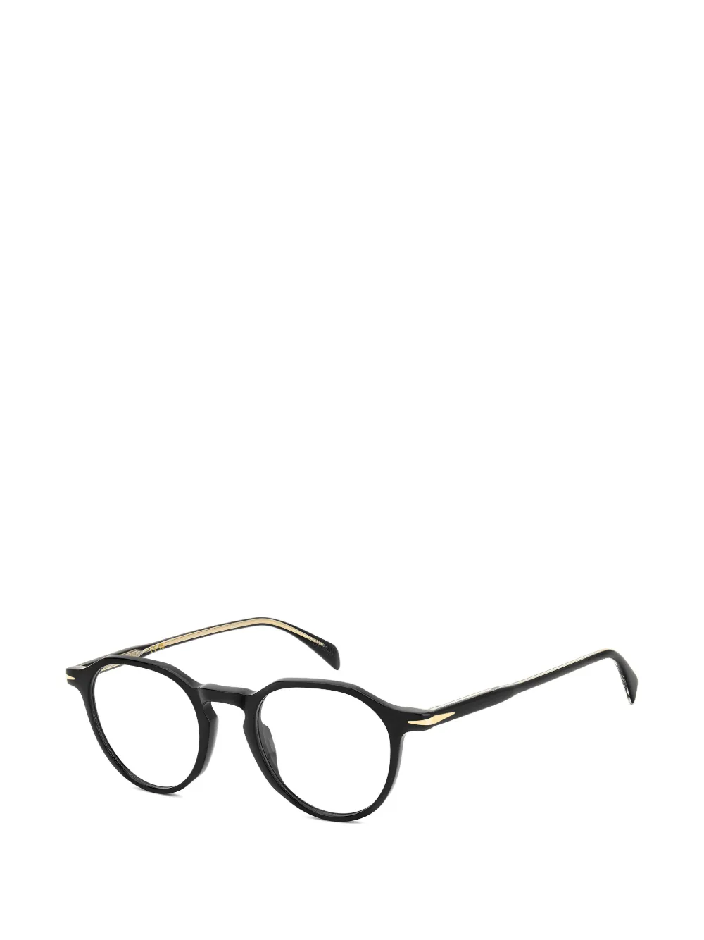  Eyewear By David Beckham Round-frame Glasses - Black 