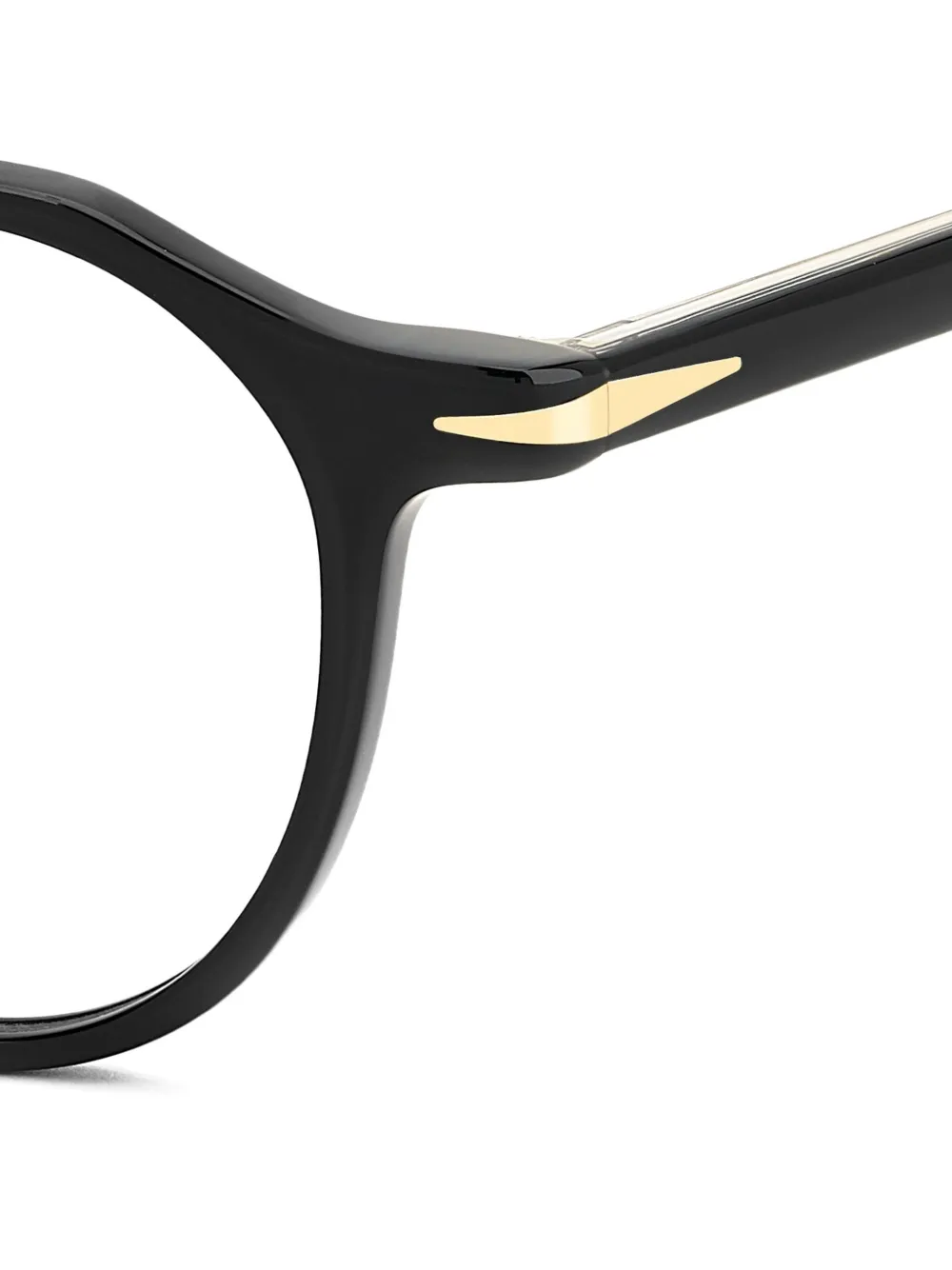  Eyewear By David Beckham Round-frame Glasses - Black 