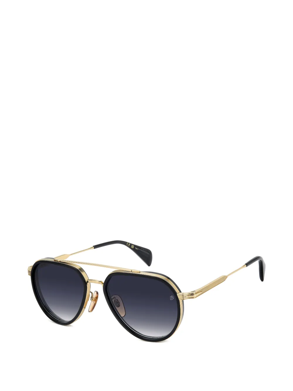 Eyewear by David Beckham Zonnebril met piloten montuur Goud
