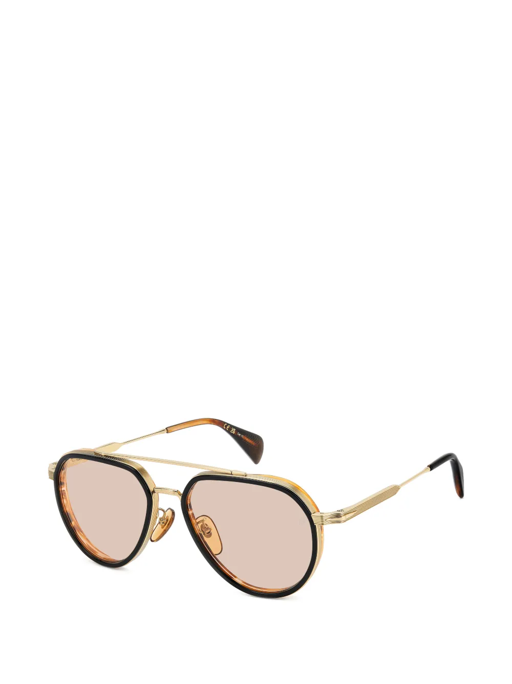 Eyewear by David Beckham Zonnebril met piloten montuur Goud
