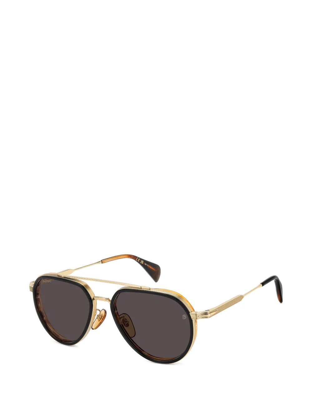 Eyewear by David Beckham Zonnebril met piloten montuur Goud