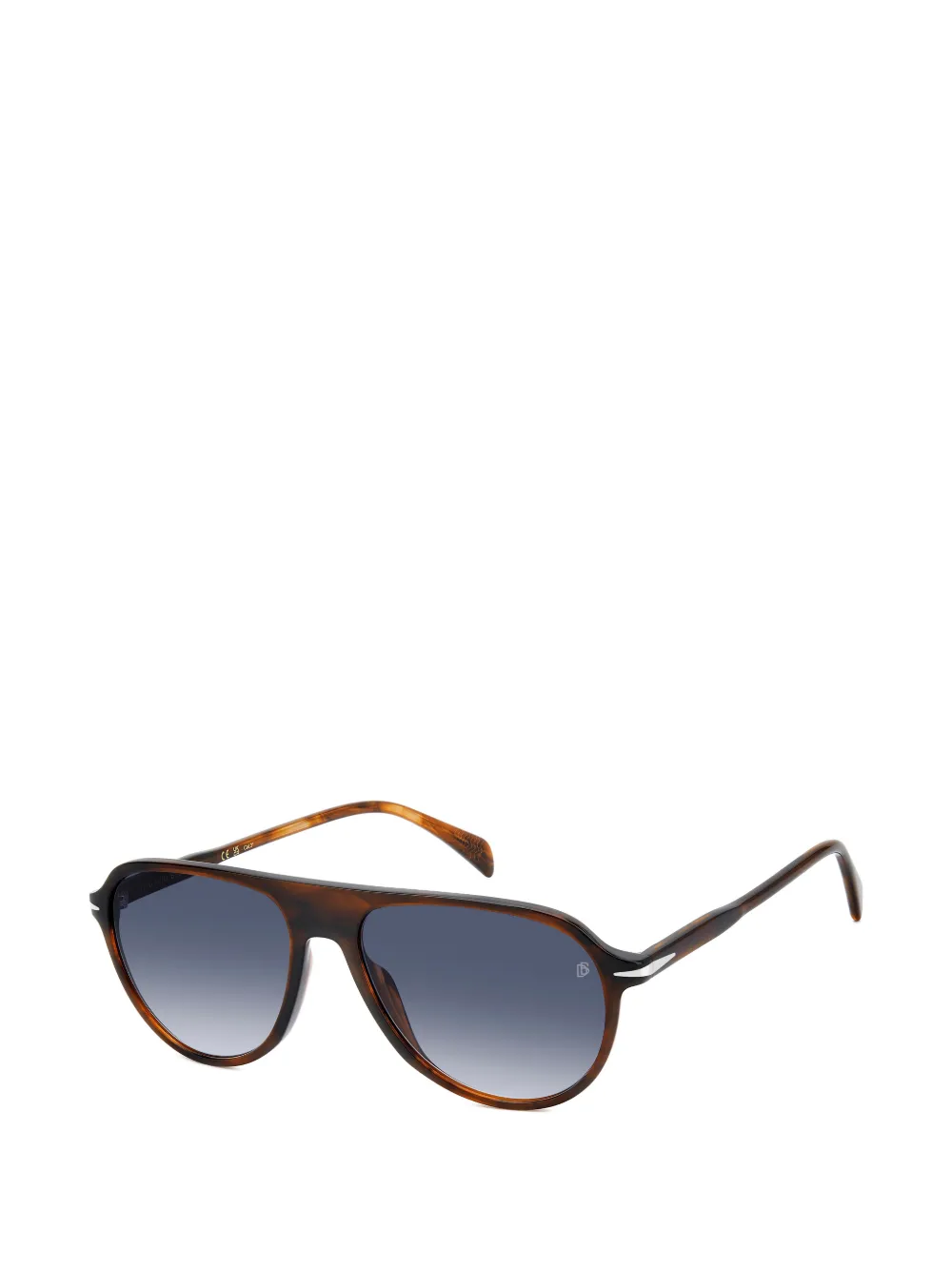 Eyewear by David Beckham Zonnebril met piloten montuur Bruin