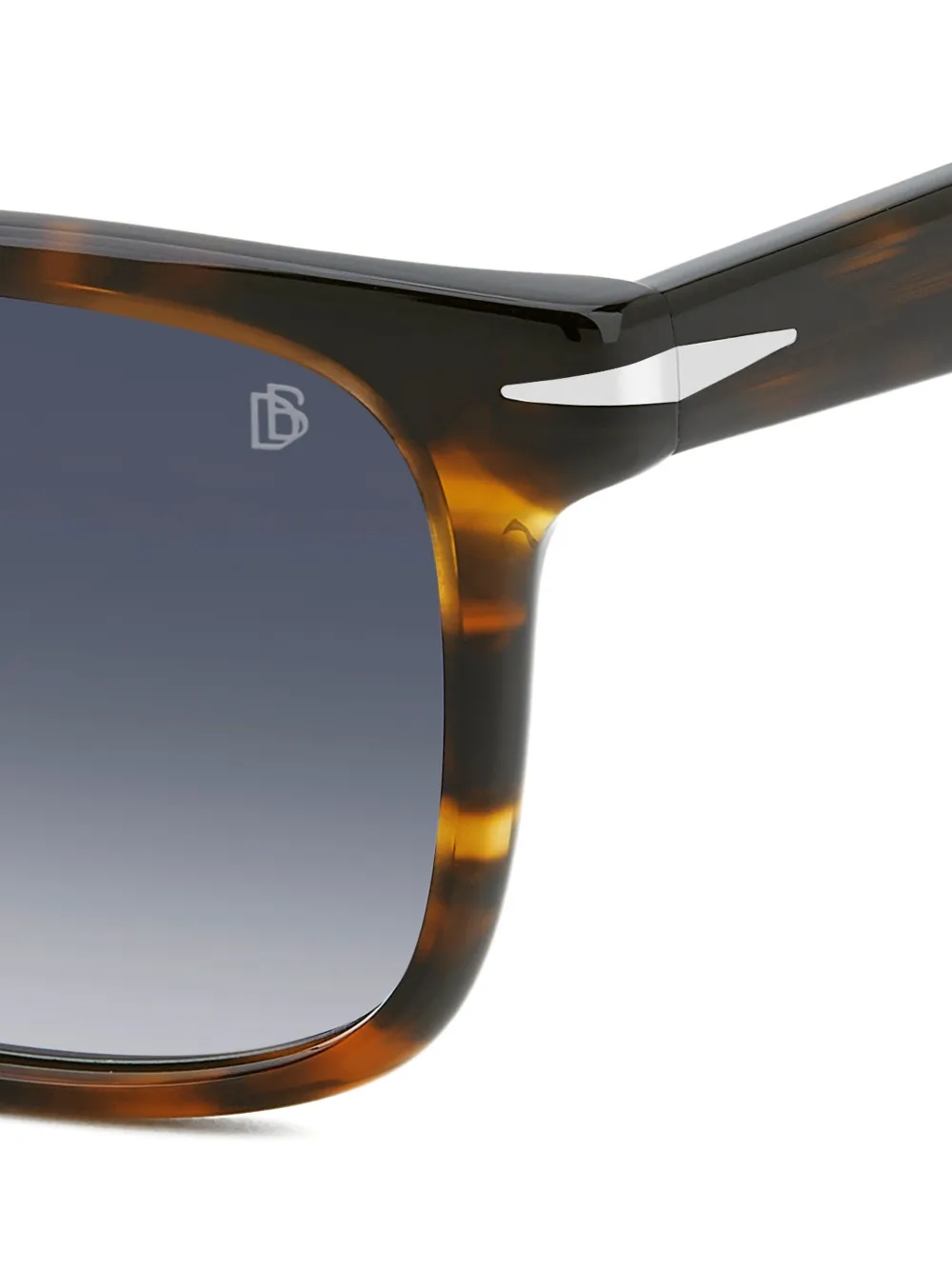 Eyewear by David Beckham Zonnebril met geometrisch montuur Bruin