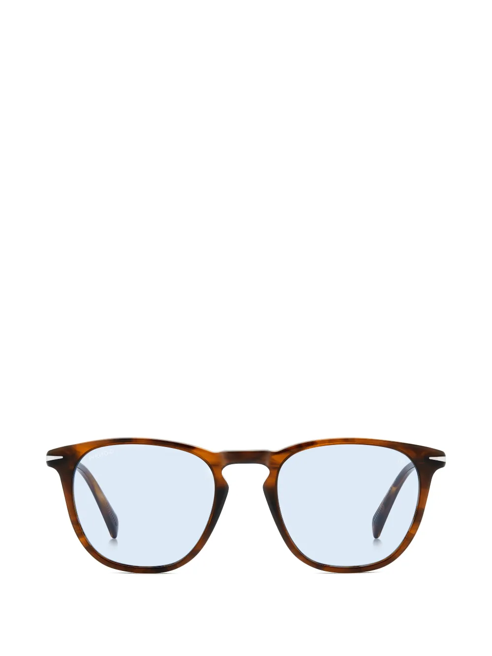 Eyewear by David Beckham round-frame glasses - Braun