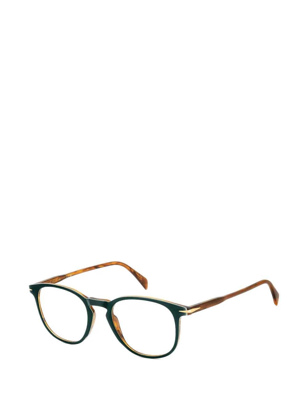  Eyewear By David Beckham Round-frame Glasses - Green 