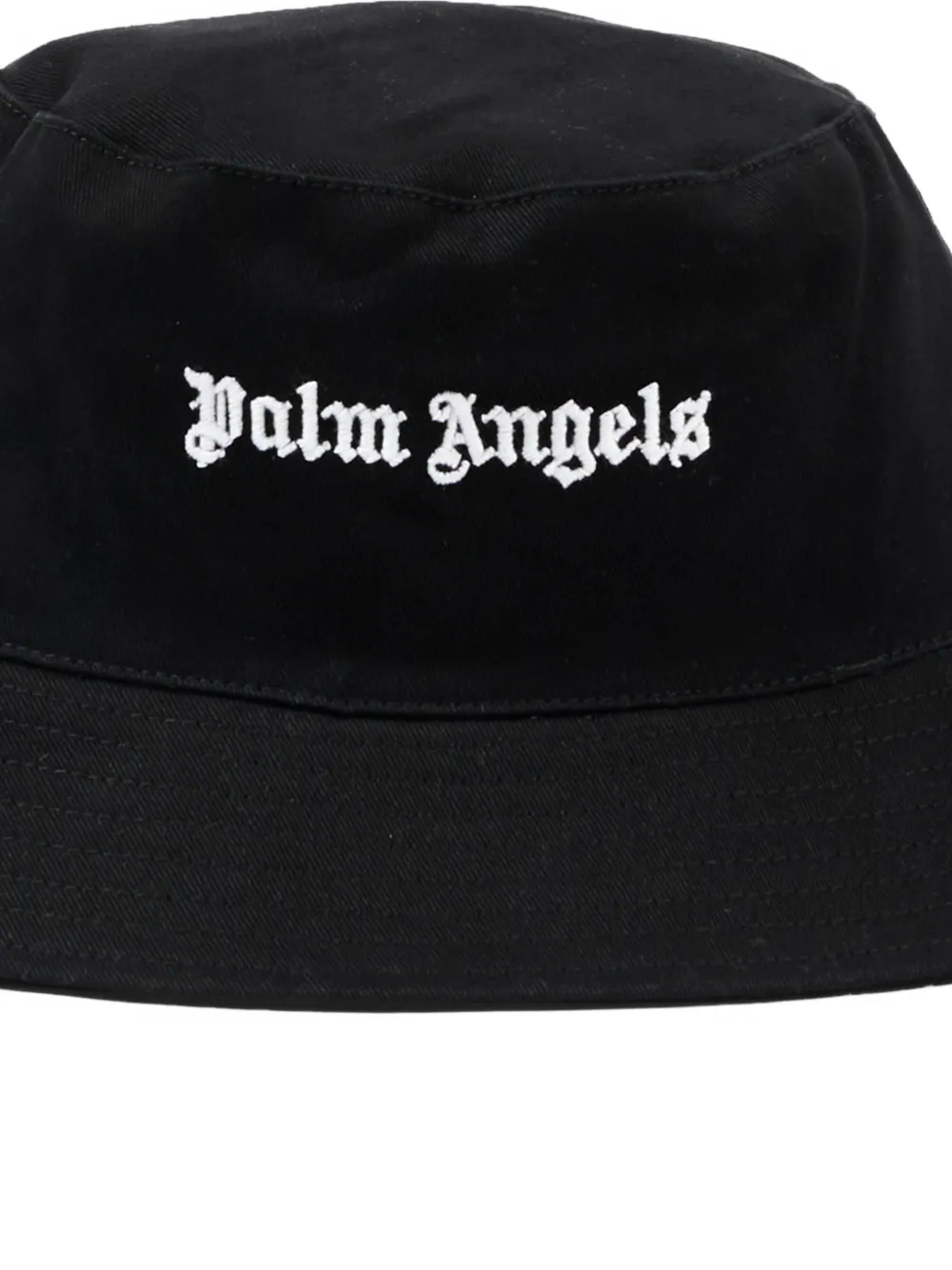 Palm Angels Kids Vissershoed met geborduurd logo Zwart