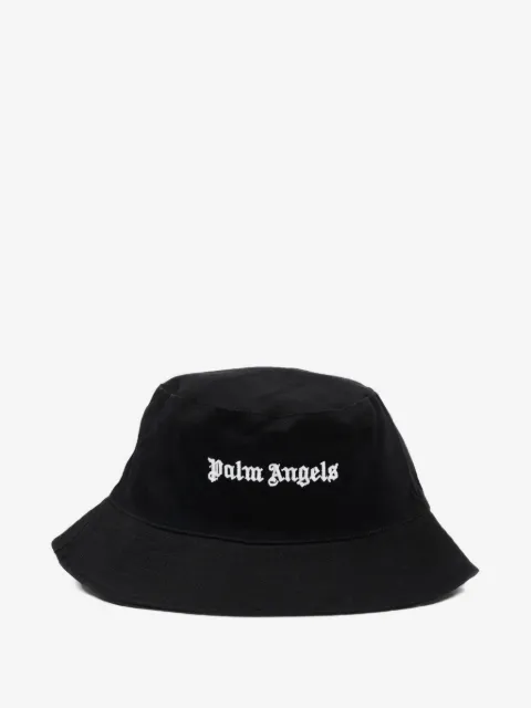 Palm Angels Kids gorro de pescador con logo bordado