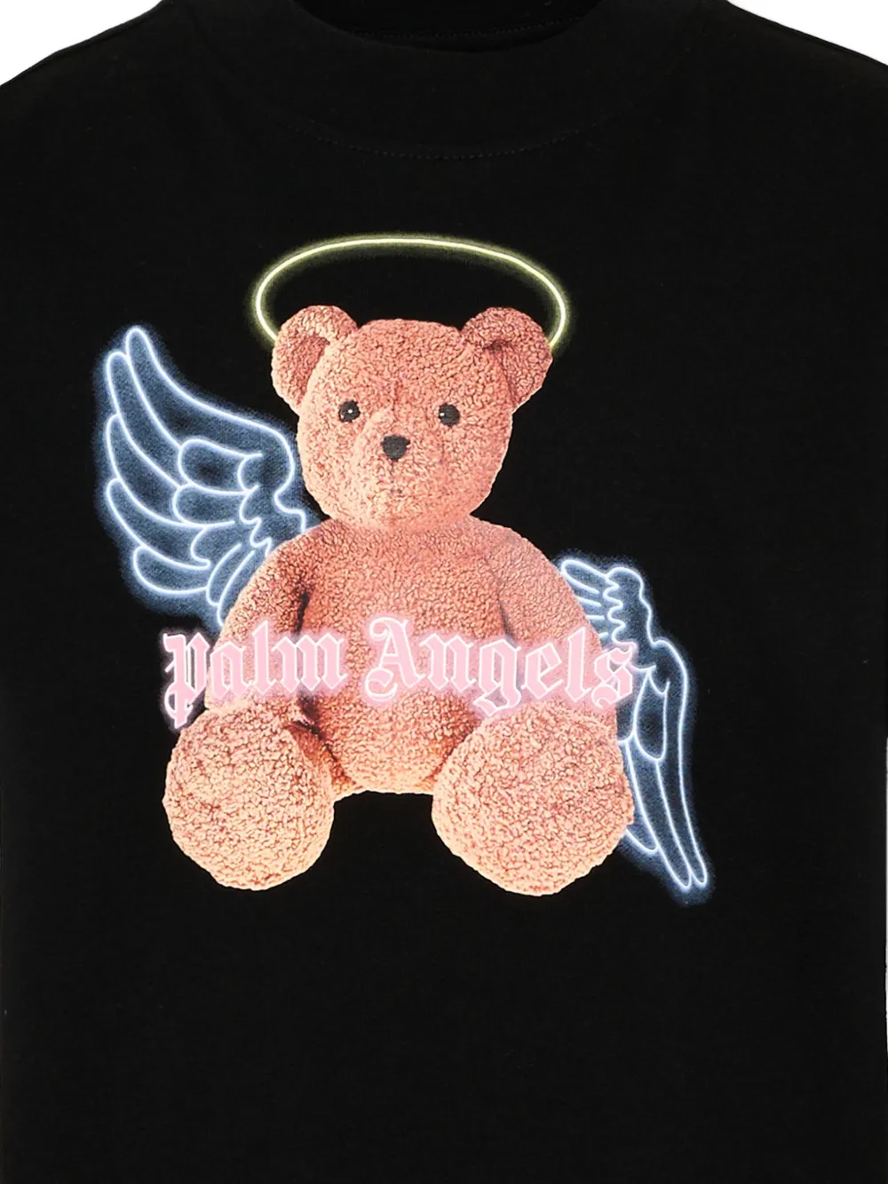 Palm Angels Kids T-shirt met print Zwart