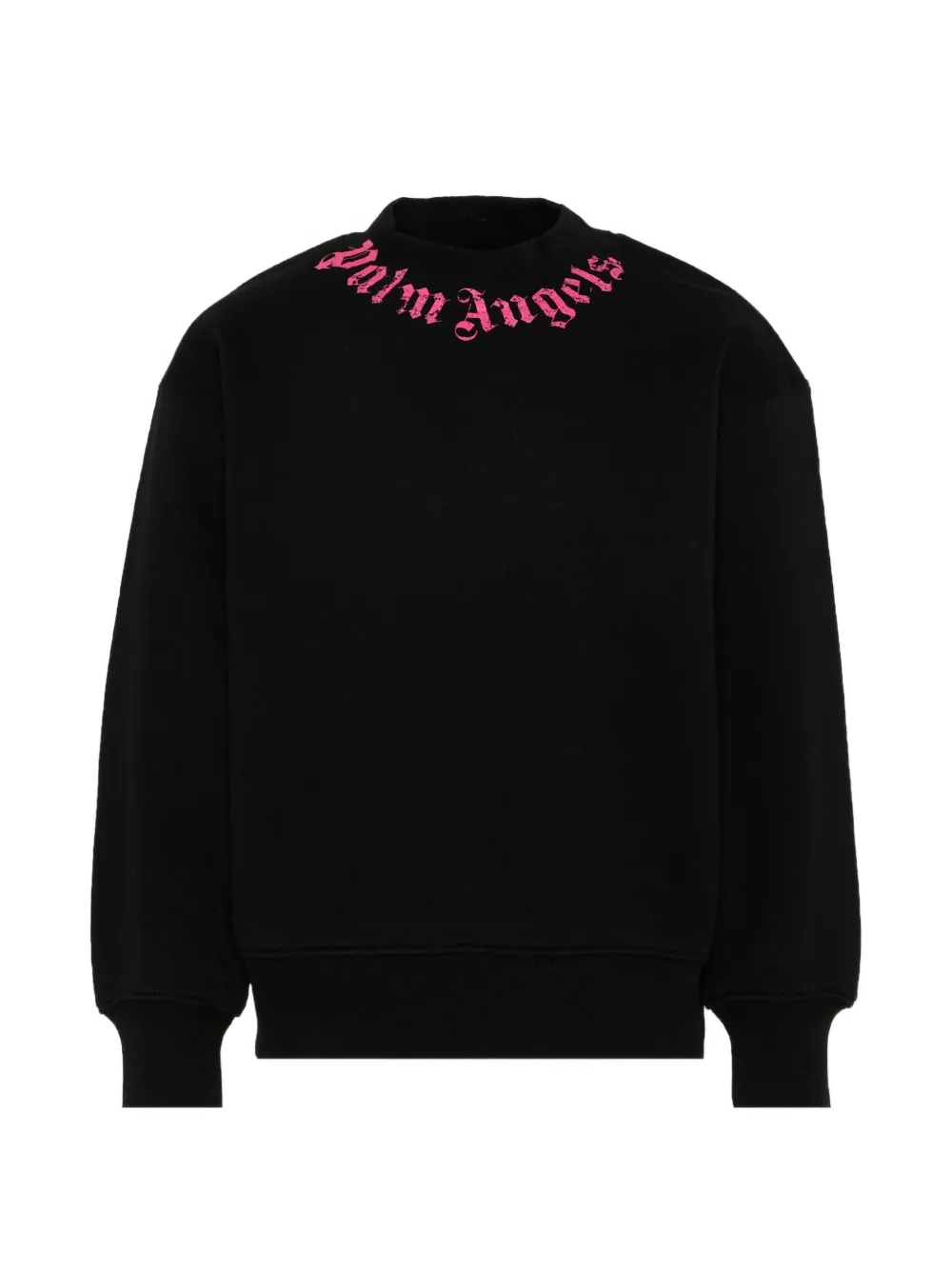 Palm Angels Kids logo-print sweatshirt - Nero