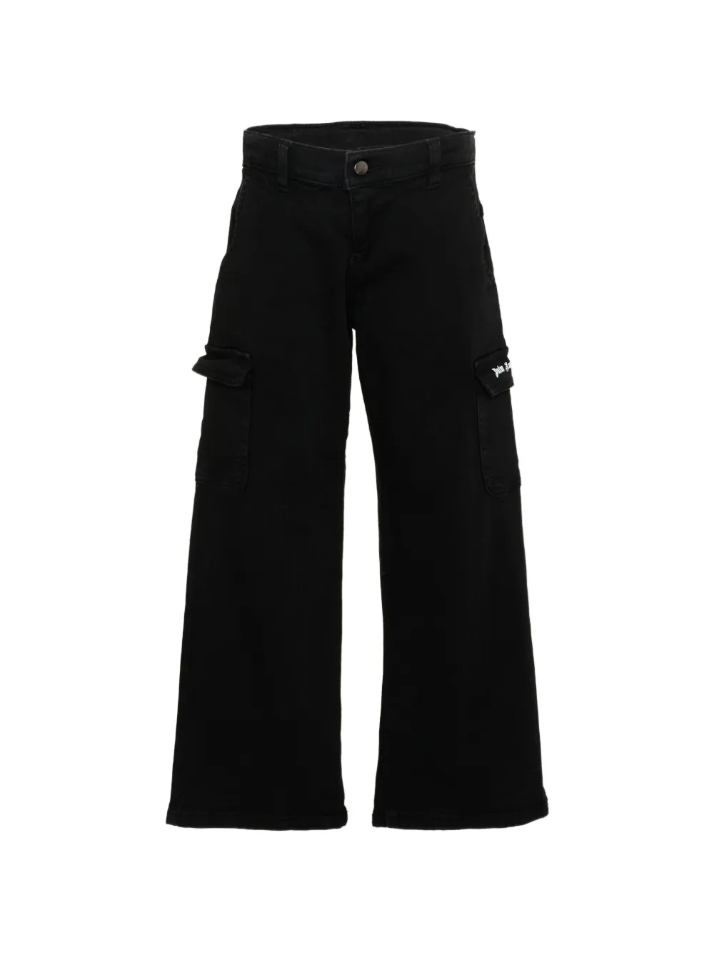 Palm Angels Kids logo-detail cargo pants - Nero