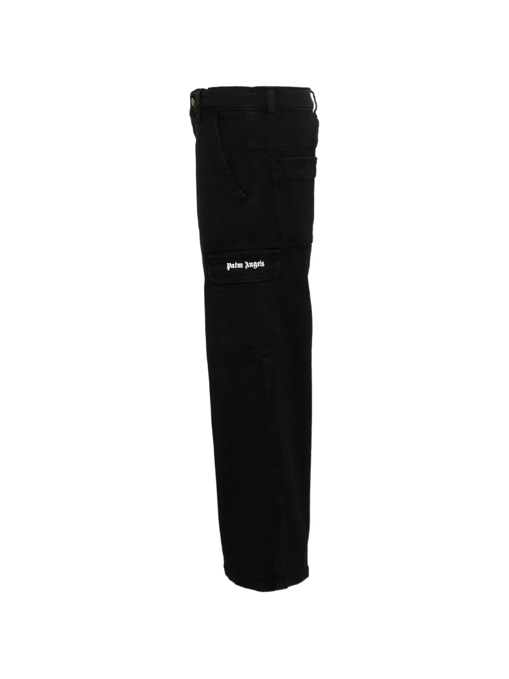 Palm Angels Kids Cargo broek met logodetail Zwart