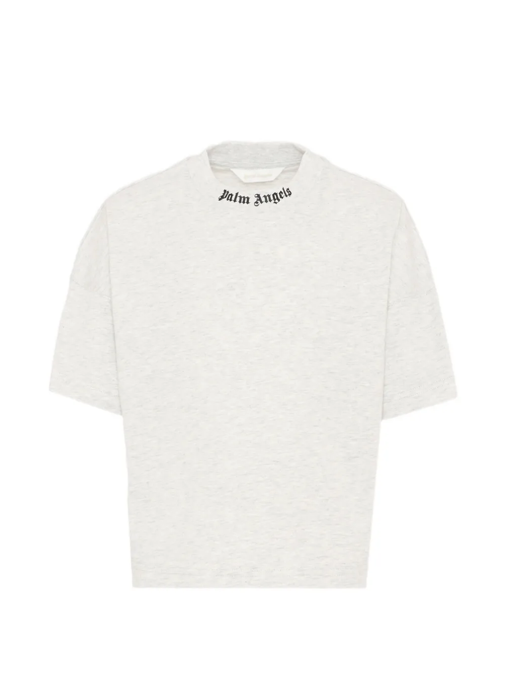 Palm Angels Kids logo-print T-shirt - Grigio