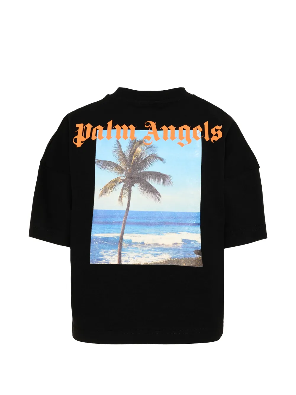 Palm Angels Kids T-shirt met print Zwart