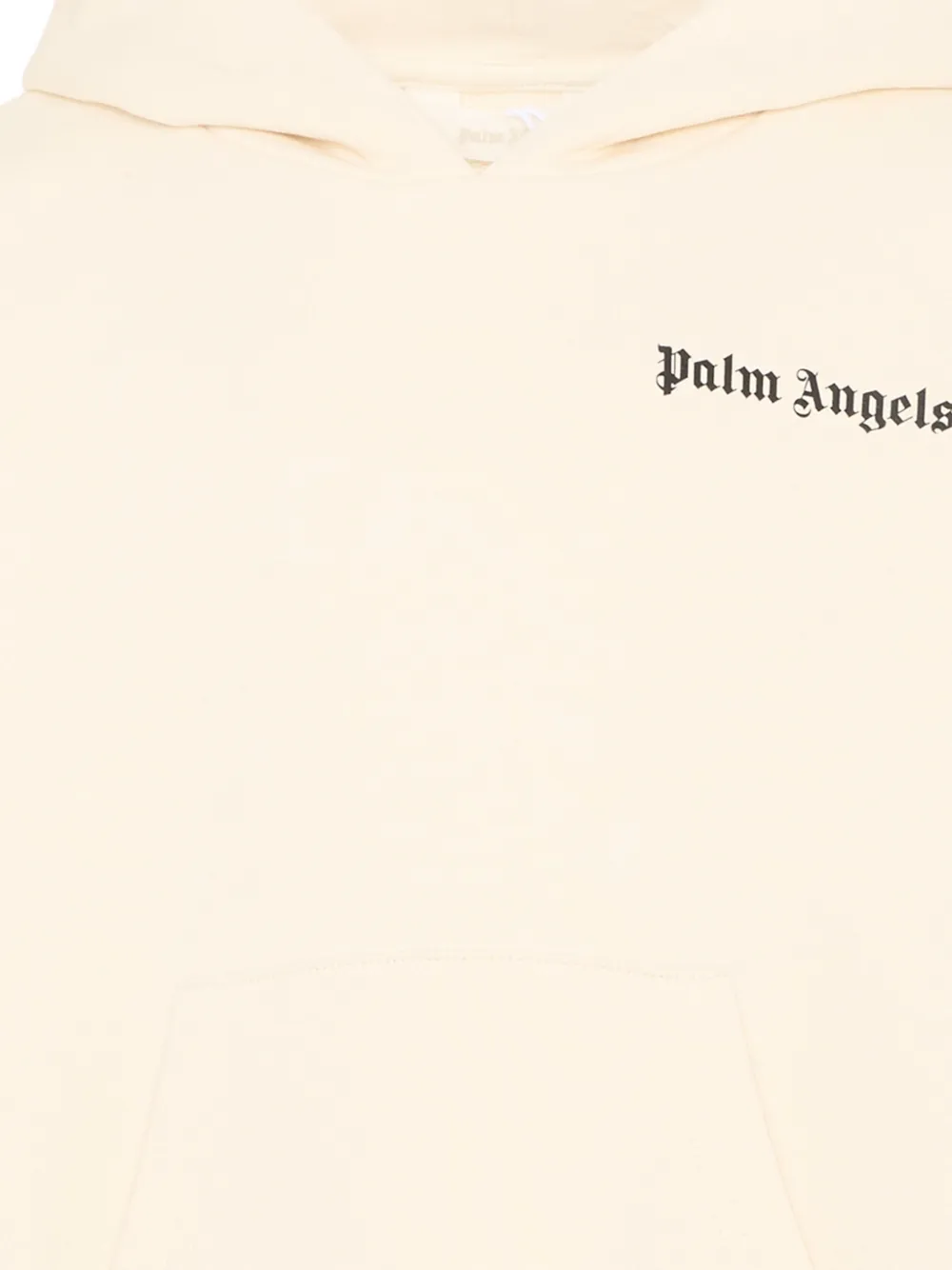 Palm Angels Kids Hoodie met logoprint Beige