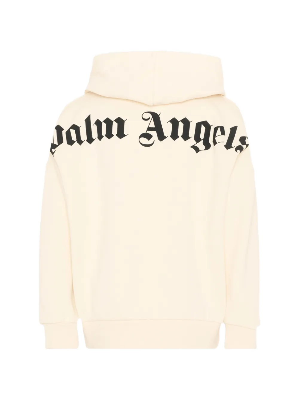 Palm Angels Kids Hoodie met logoprint Beige