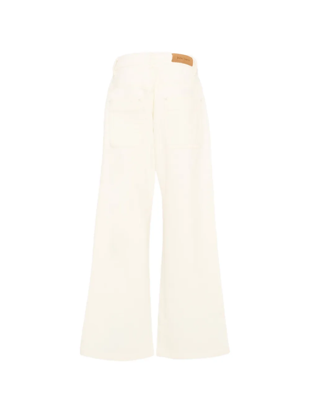 Palm Angels Kids Jeans met logodetail Wit
