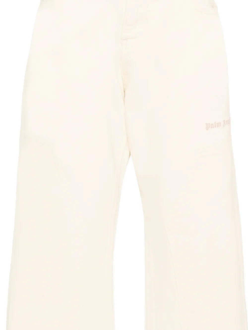 Palm Angels Kids Jeans met logodetail Wit