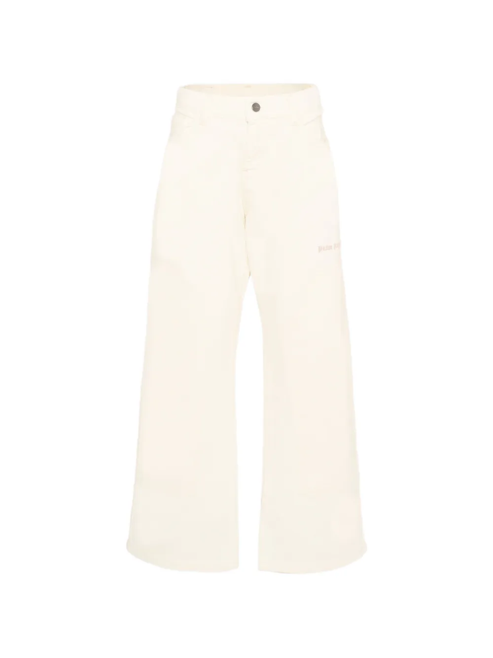 Palm Angels Kids logo-detail jeans - Bianco