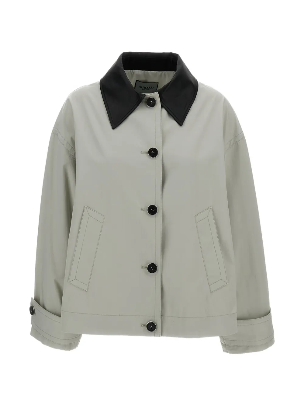 Durazzi Milano collar button-up jacket - Toni neutri