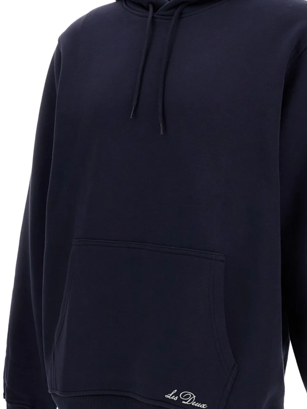 Les Deux Hoodie met print Blauw