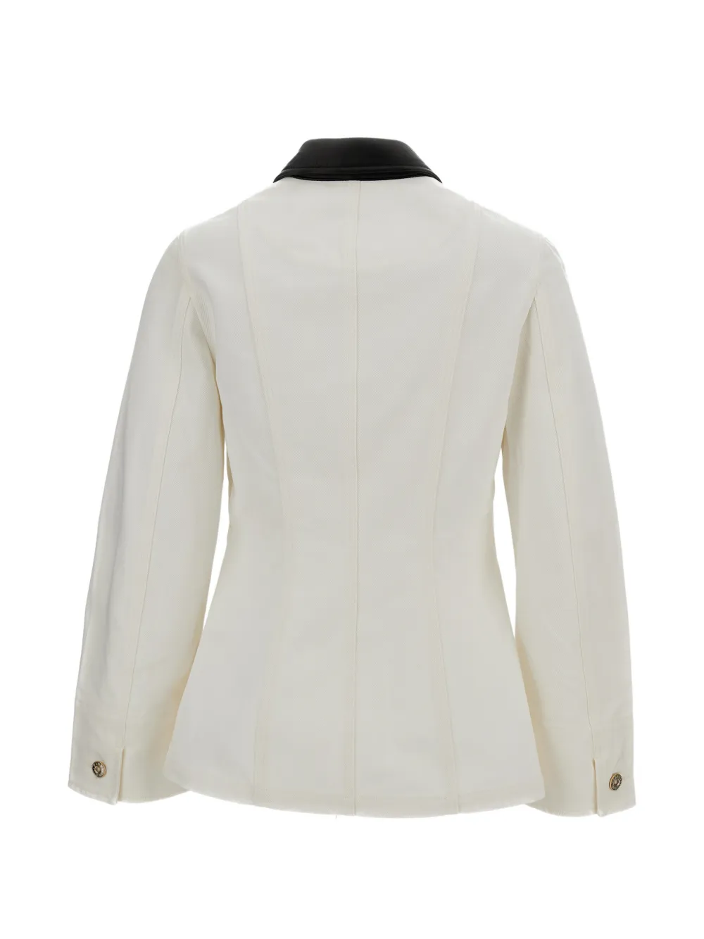  Wales Bonner Point-collar Denim Jacket - White 