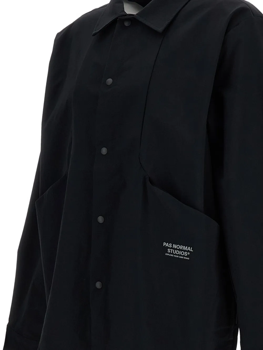  Pas Normal Studios Buttoned Shirt Jacket - Black 