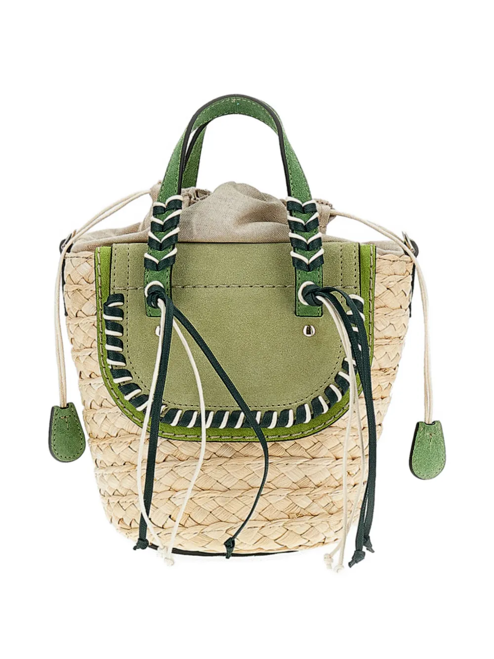 Cuba Lab Braided Top-handle Clutch Bag - Neutrals 