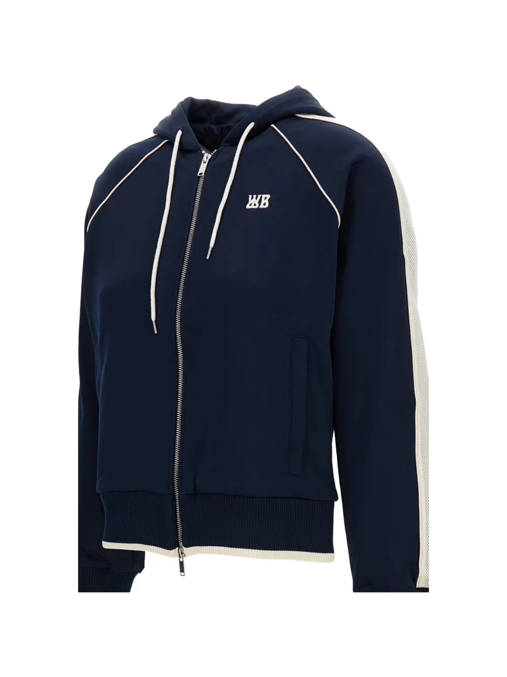 Wales Bonner Hoodie met rits Blauw