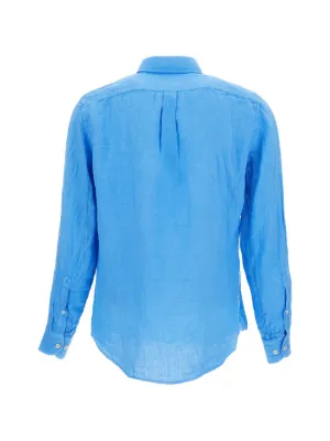 Chemise En Jeans Homme Manches Longues Avec Poches Couleur Unie Pour Printemps Et Automne - Bleu fonce Bleu fonce - Prêt-à-Porter