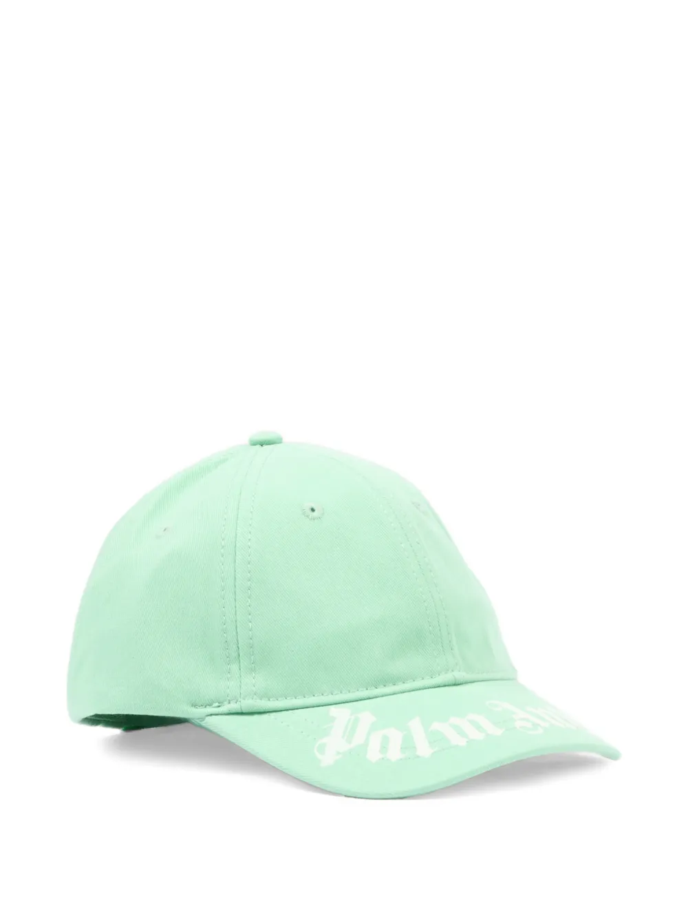  Palm Angels Kids Logo Baseball Cap - Green 