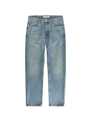 LOSTSHDWS embossed-logo Jeans | Blue | FARFETCH PH