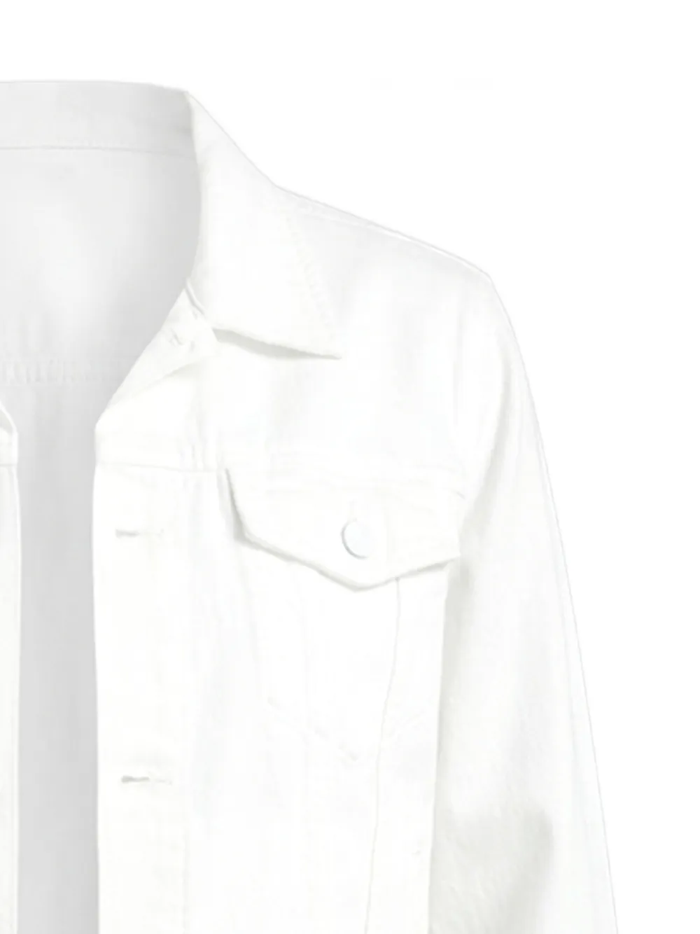  Mother The Bruiser Denim Jacket - White 