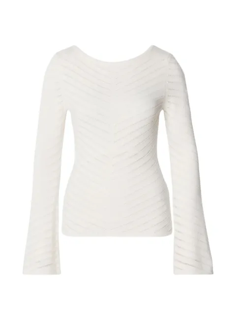 BOSS chevron-pattern blouse
