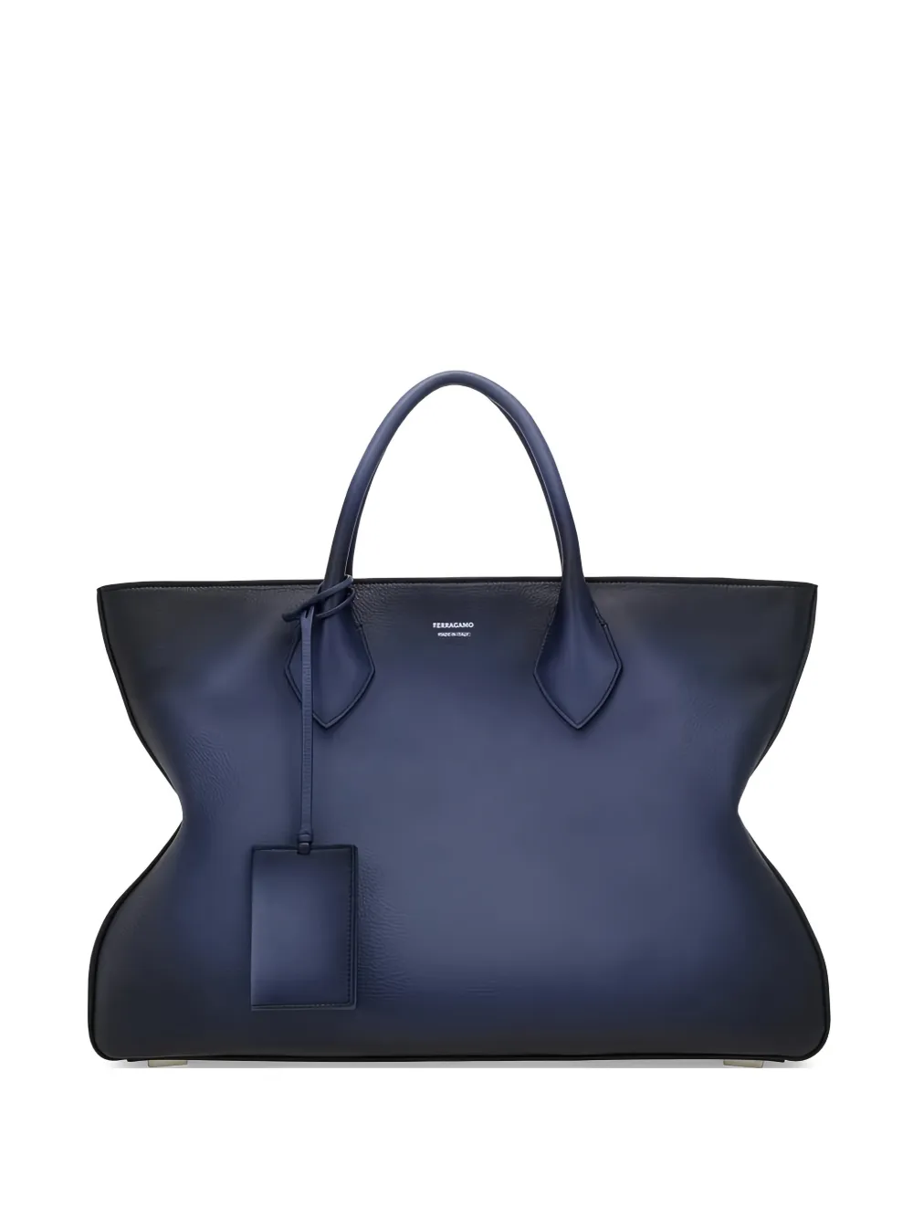 Ferragamo handle shoulder bag - Blu