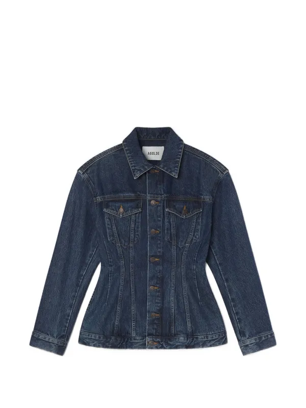Agolde Myra Panelled Jacket in Blue