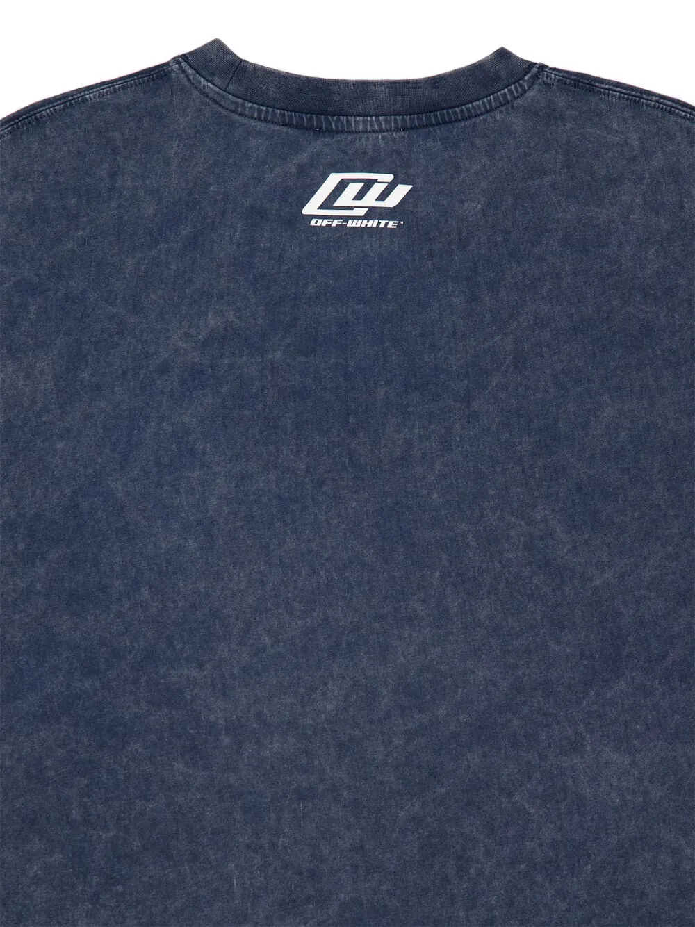 Off-White T-shirt met logoprint Blauw