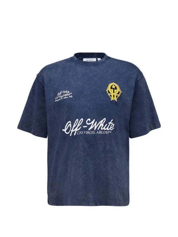 Off-White ロゴ Tシャツ | ブルー | FARFETCH JP