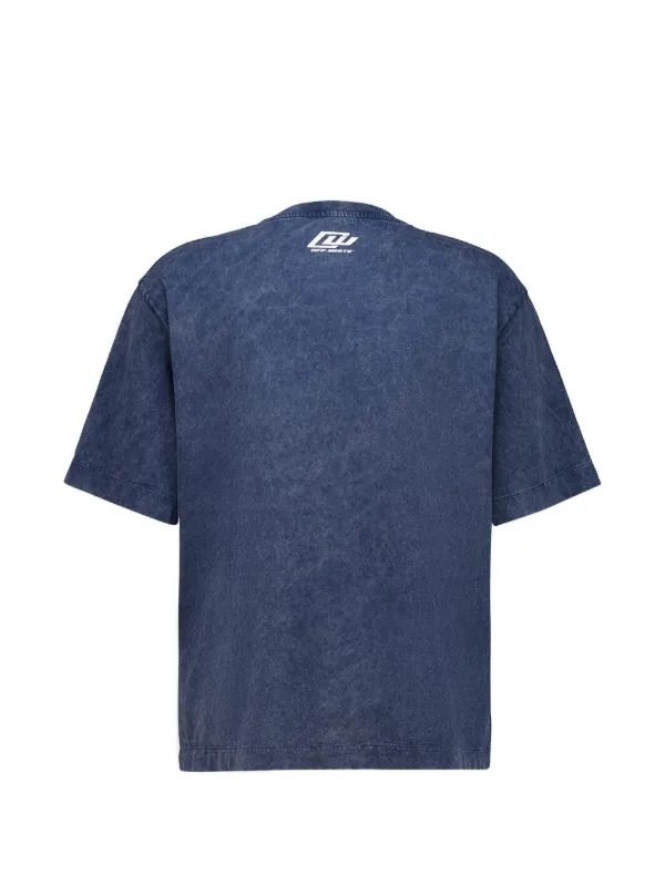 Off-White ロゴ Tシャツ | ブルー | FARFETCH JP