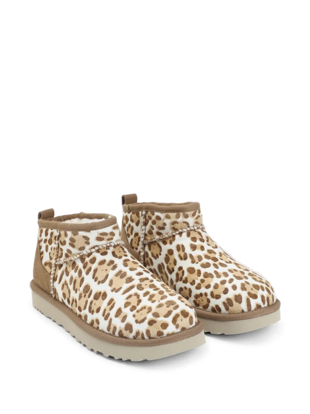 UGG Mini laarzen met luipaardprint Beige