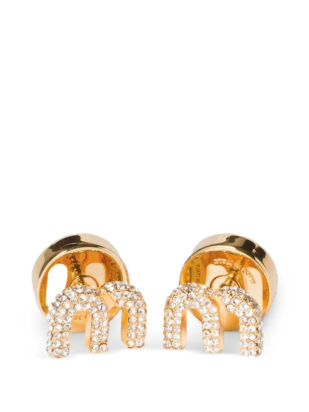 Miu Miu rhinestone-embellished earrings - Oro