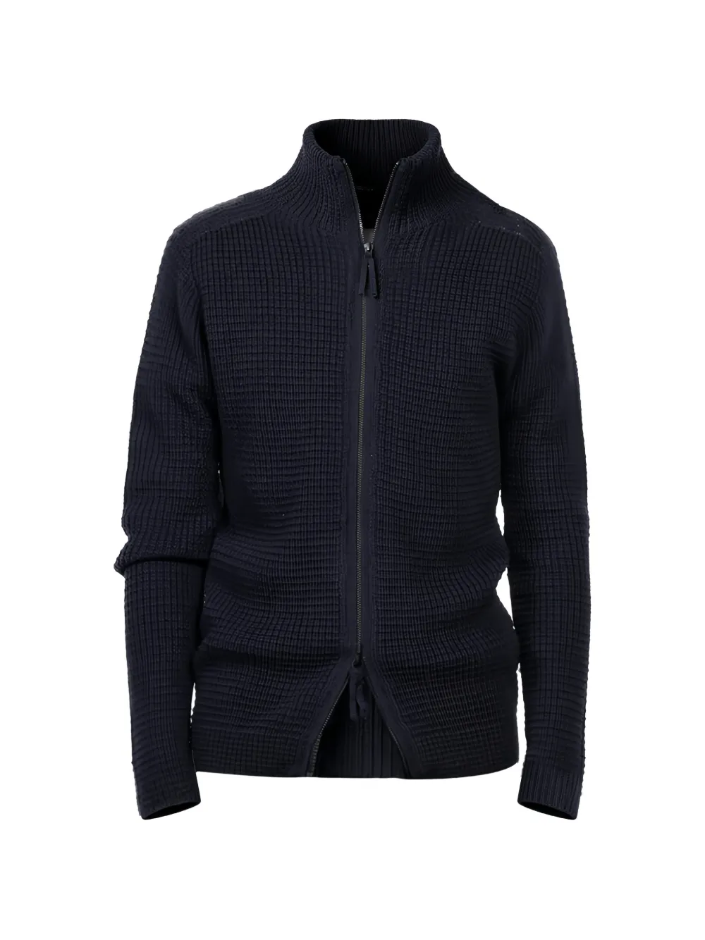 Hannes Roether textured zip jacket - Blue