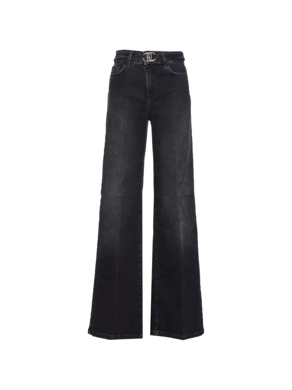 LIU JO logo-belt jeans - Nero