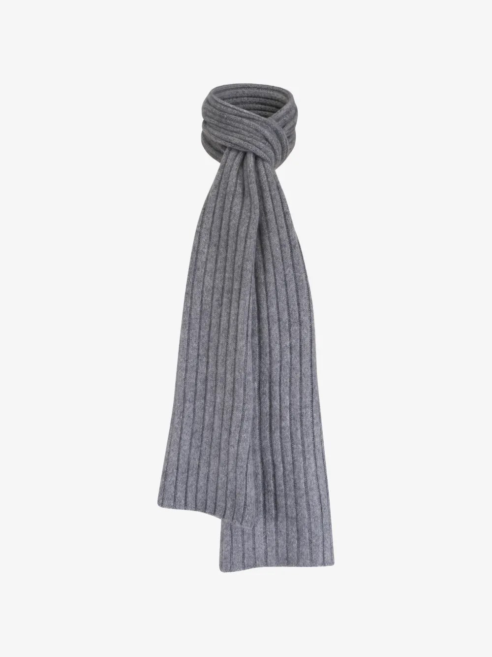 Fedeli ribbed scarf | Grey | Image 1