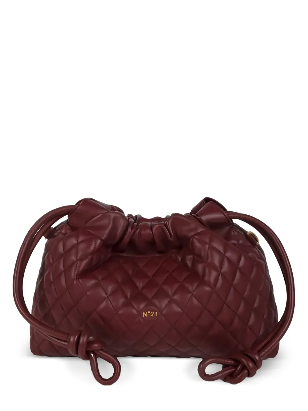 Nº21 quilted drawstring-fastening shoulder bag - Rosso