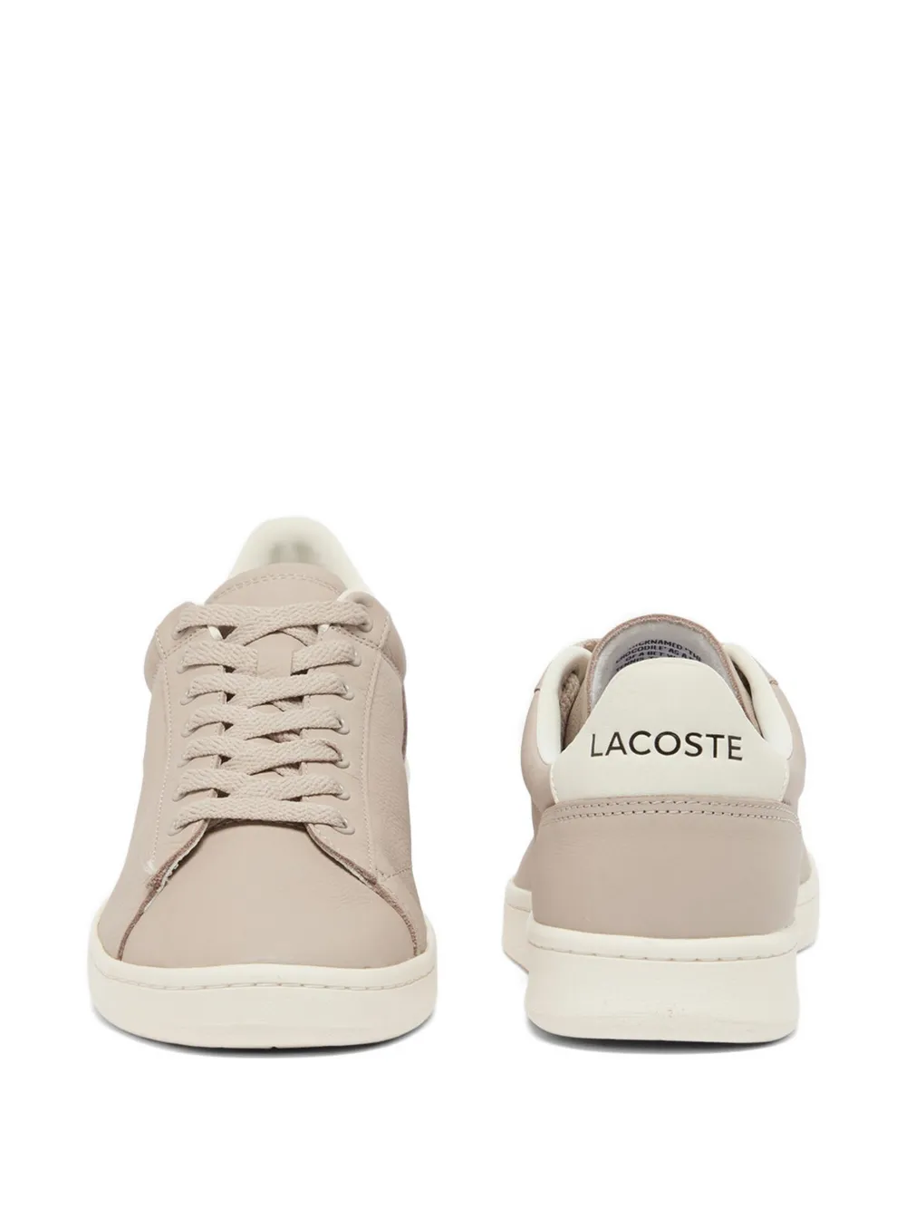 Lacoste Carnaby sneakers met logodetail Beige
