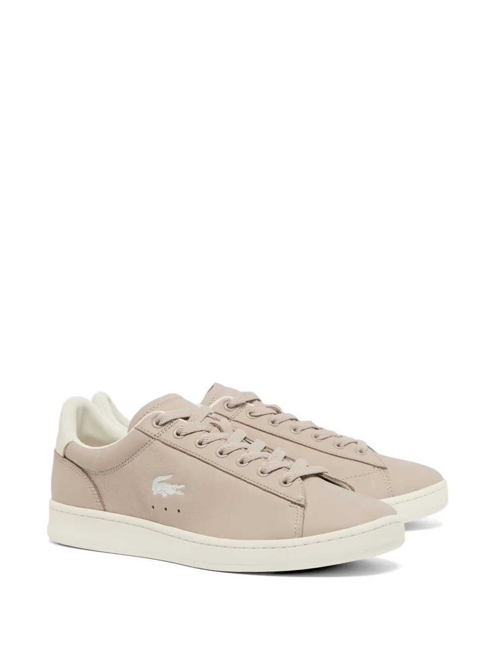 Lacoste Carnaby sneakers met logodetail Beige