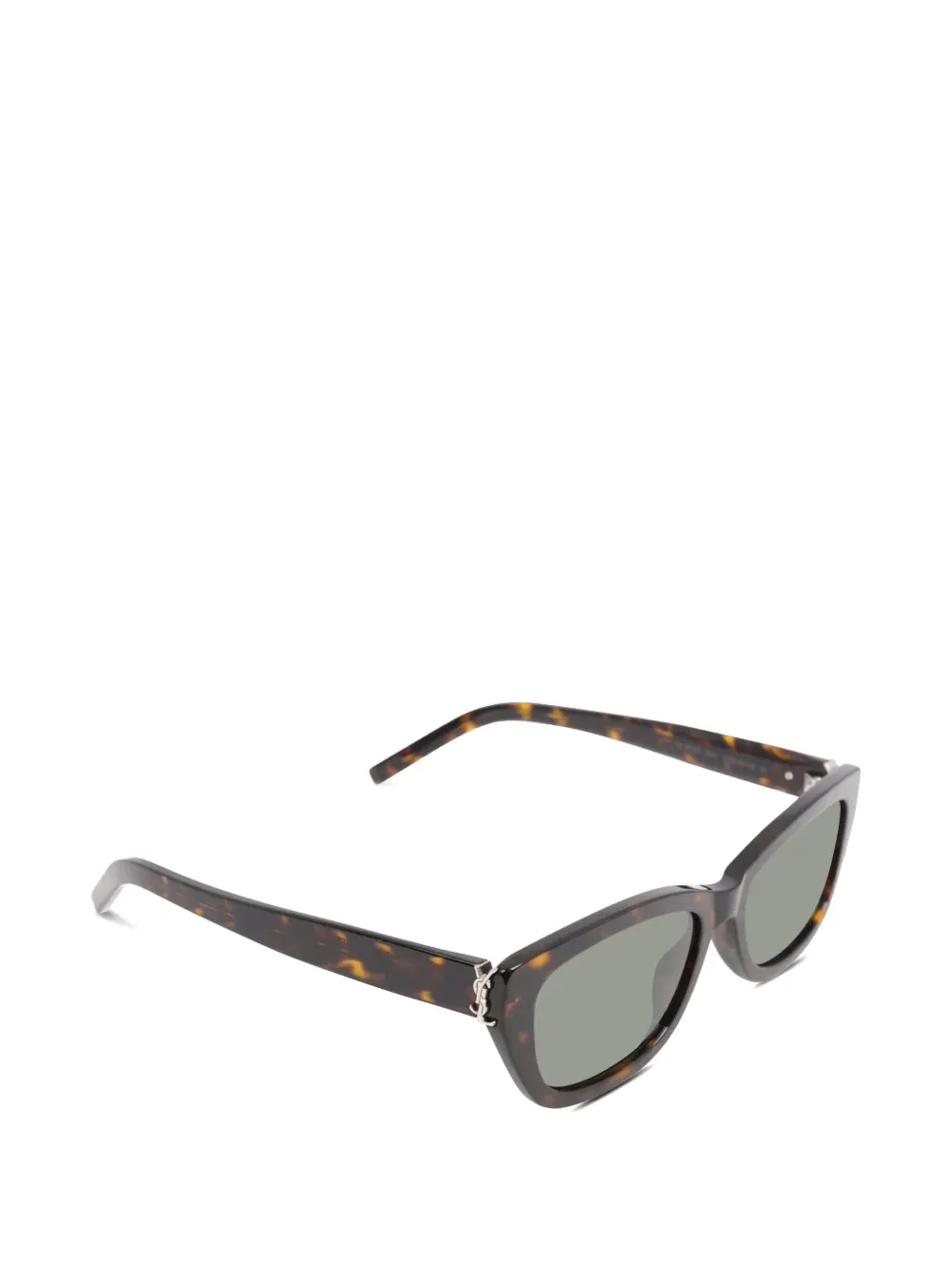 Saint Laurent Eyewear Zonnebril met cat-eye montuur Bruin