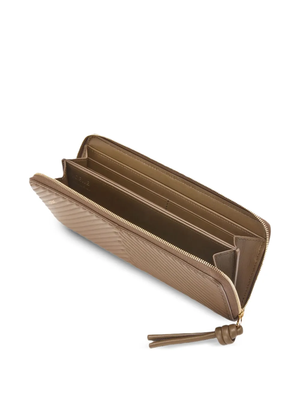  Loewe Zip Calfskin Wallet - Neutrals 