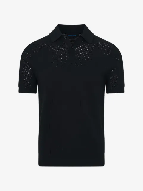 PATRICK ASSARAF honeycomb-stitch polo shirt