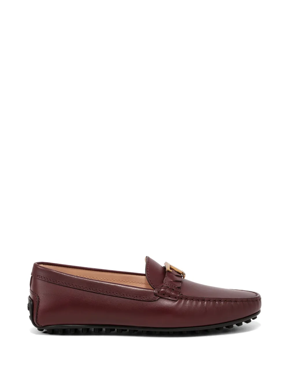 Tod's logo-detail loafers - Marrone
